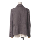 Burberry Jacket FC150-750-55 93% wool, 6% nylon, 1% polyurethane Brown Women 46