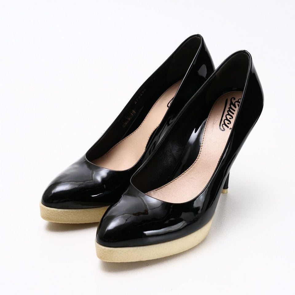 Gucci pumps 270254 Patent leather black Women 38