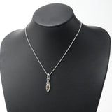 Burberry Necklace Metal, Rhinestone Silver check Women(Unisex)