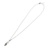 Burberry Necklace Metal, Rhinestone Silver check Women(Unisex)