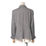 Burberry tailored jacket FC123-741-40 Wool/Rayon/Nylon/Cashmere/Silk/Polyurethane gray Women 44