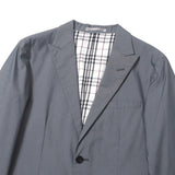 Burberry BLACK LABEL tailored jacket BME65-702-07 cotton gray mens M