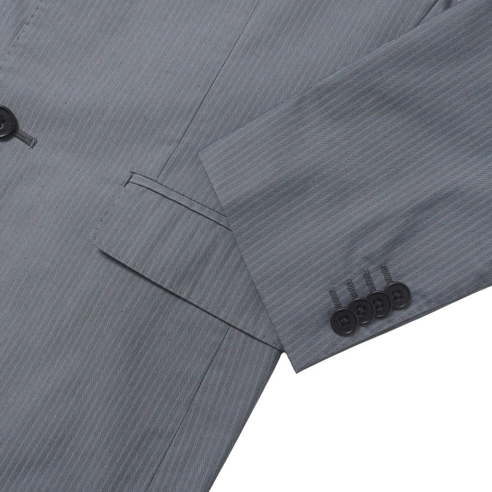 Burberry BLACK LABEL tailored jacket BME65-702-07 cotton gray mens M
