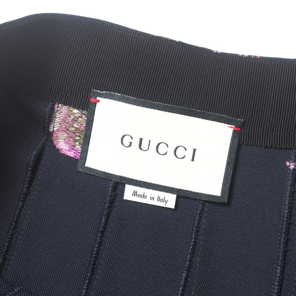 Gucci skirt 545245 ZAAL5 cotton Navy Women 42