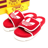 Gucci Sandals Pile towel Red white Women 37