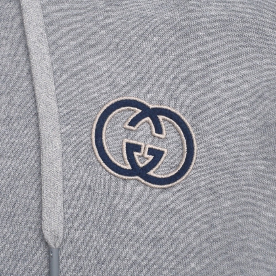 Gucci Hoodie sweat gray 756649 mens L