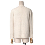 Burberry sweater knit Ivory type White type Silver lame FB032-851 Women 2