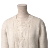 Burberry sweater knit Ivory type White type Silver lame FB032-851 Women 2