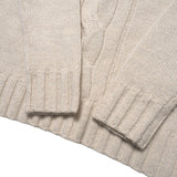 Burberry sweater knit Ivory type White type Silver lame FB032-851 Women 2