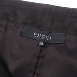 Gucci skirt Suede Brown Suede leather Women 38