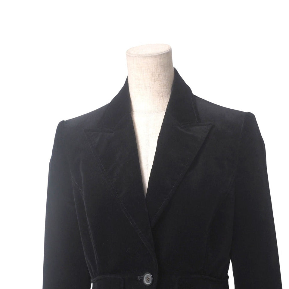 Gucci tailored jacket cotton black 148400 ZM028 Women 40