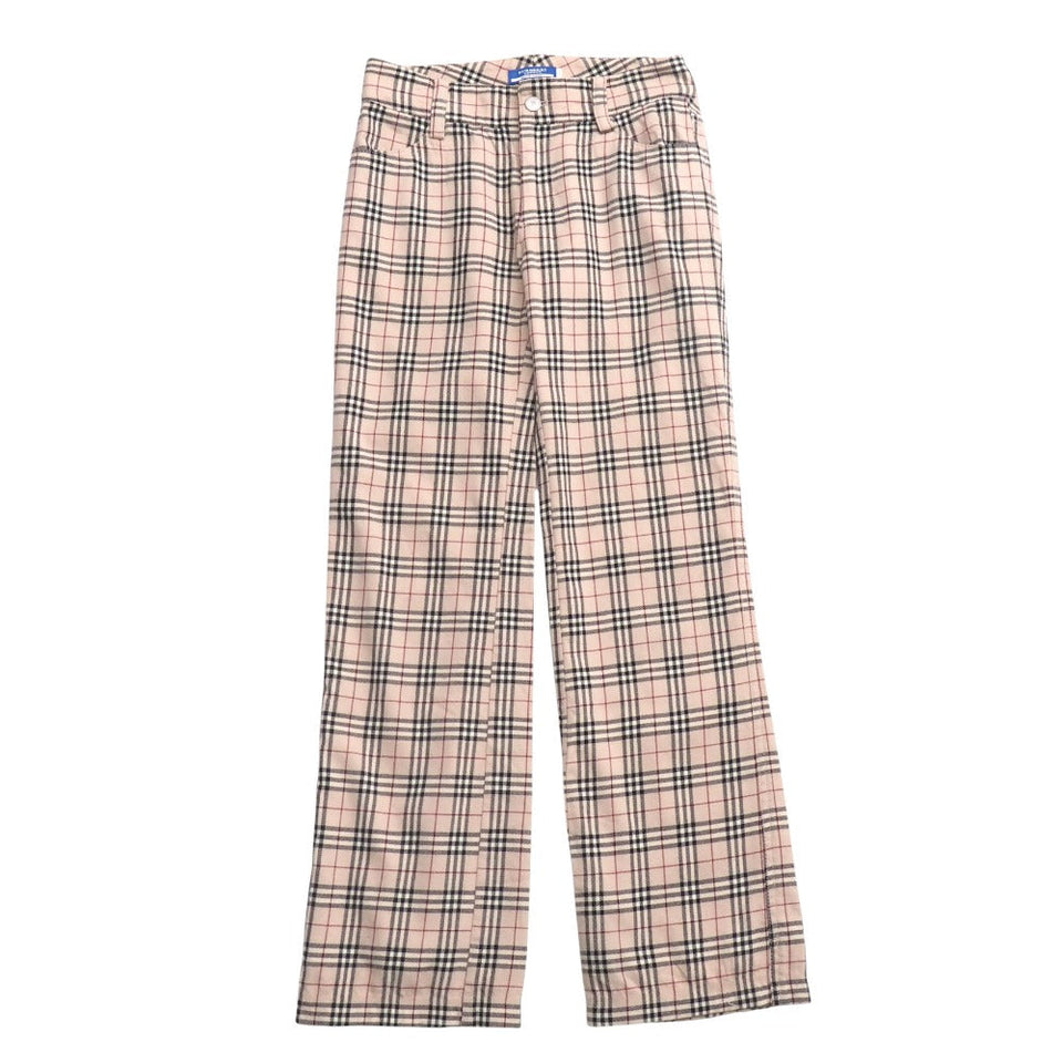 Burberry BLUE LABEL Pants wool Beige black red FQF46-594-43 Women 34