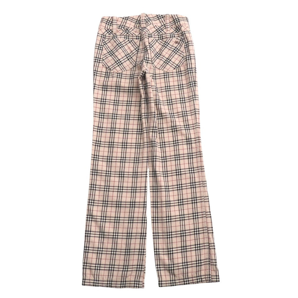 Burberry BLUE LABEL Pants wool Beige black red FQF46-594-43 Women 34