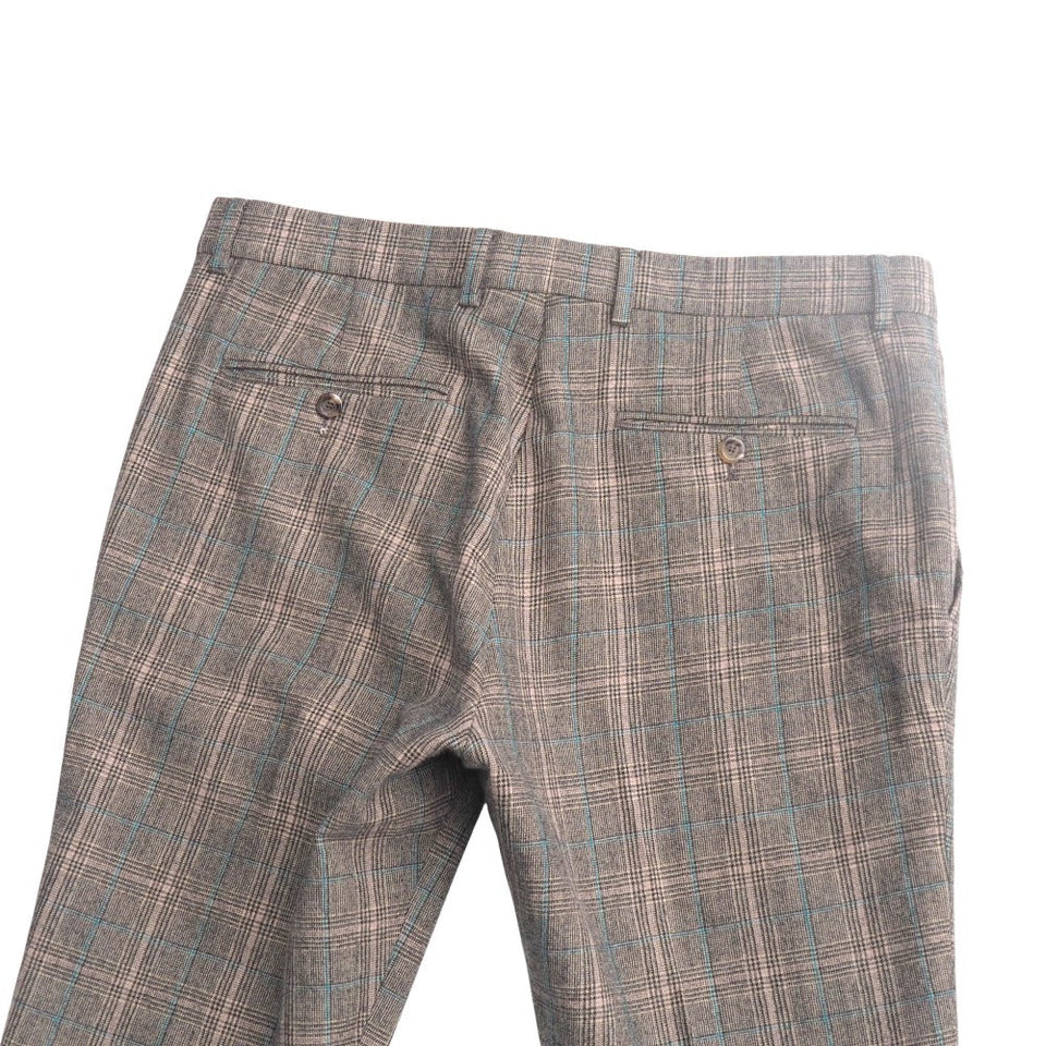 Gucci Pants wool Black Beige Blue type 720965 mens 50