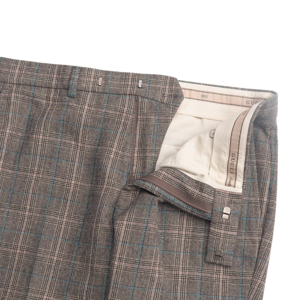 Gucci Pants wool Black Beige Blue type 720965 mens 50