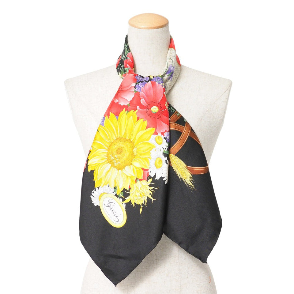 Gucci scarf silk multicolor Women