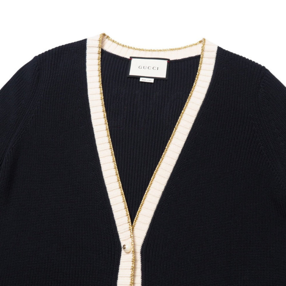 Gucci knit knit Navy type 467691 Women M