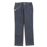 Gucci Denim pants Cotton denim Indigo Gold Women 38