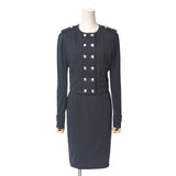 Burberry setup 52% rayon, 24% nylon, 22% cotton, 2% polyurethane Dark navy B1E04-130-28/B1J03-130-28 Women 38