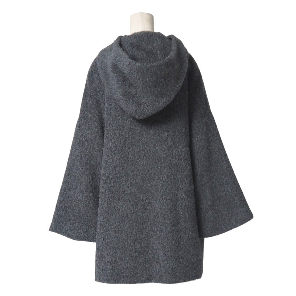 Gucci Duffel coat alpaca Gray type 214-0211-7205 Women 38