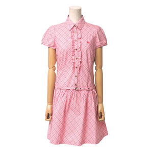 Burberry BLUE LABEL one piece 100% cotton Pink type White Brown type FM535-402-15 38