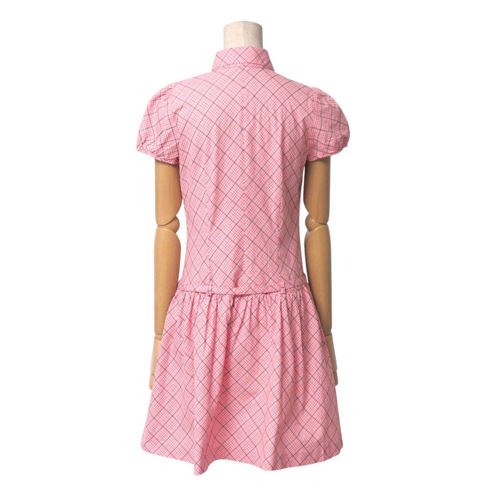 Burberry BLUE LABEL one piece 100% cotton Pink type White Brown type FM535-402-15 38