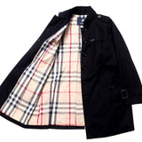 Burberry Stainless collar coat cotton Black type B2A03-330-09 44