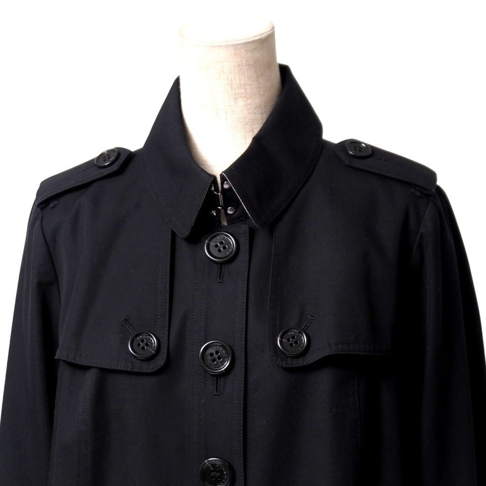Burberry Stainless collar coat cotton Black type B2A03-330-09 44
