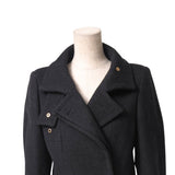 Gucci coat 85% wool, 15% cashmere Dark gray type 115895.ZF051 38
