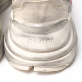 Gucci sneakers 552089 leather Ivory Red Black Rhyton 10