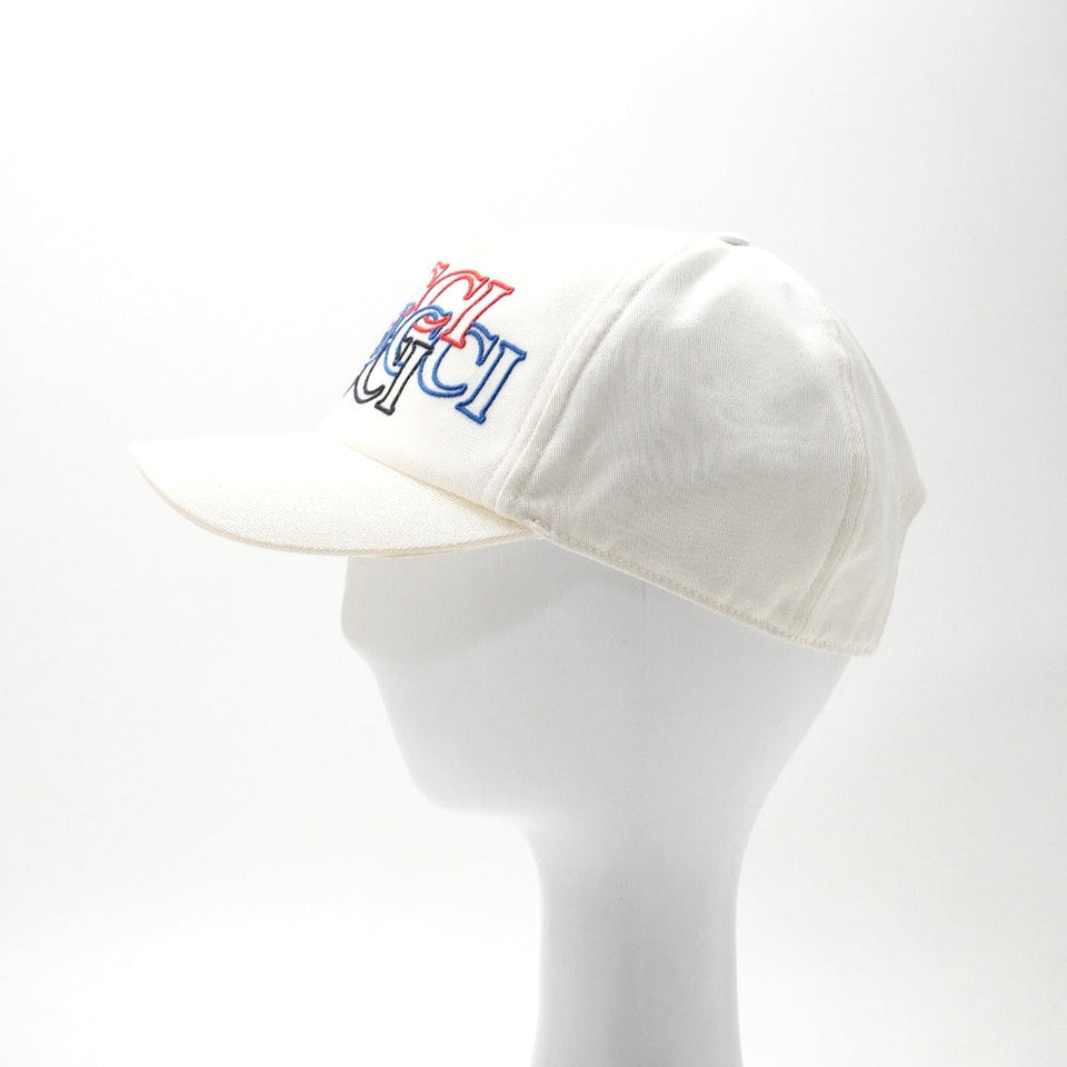 Gucci cap cotton 100% white black red blue 788548 4HA9X 9000 L/59