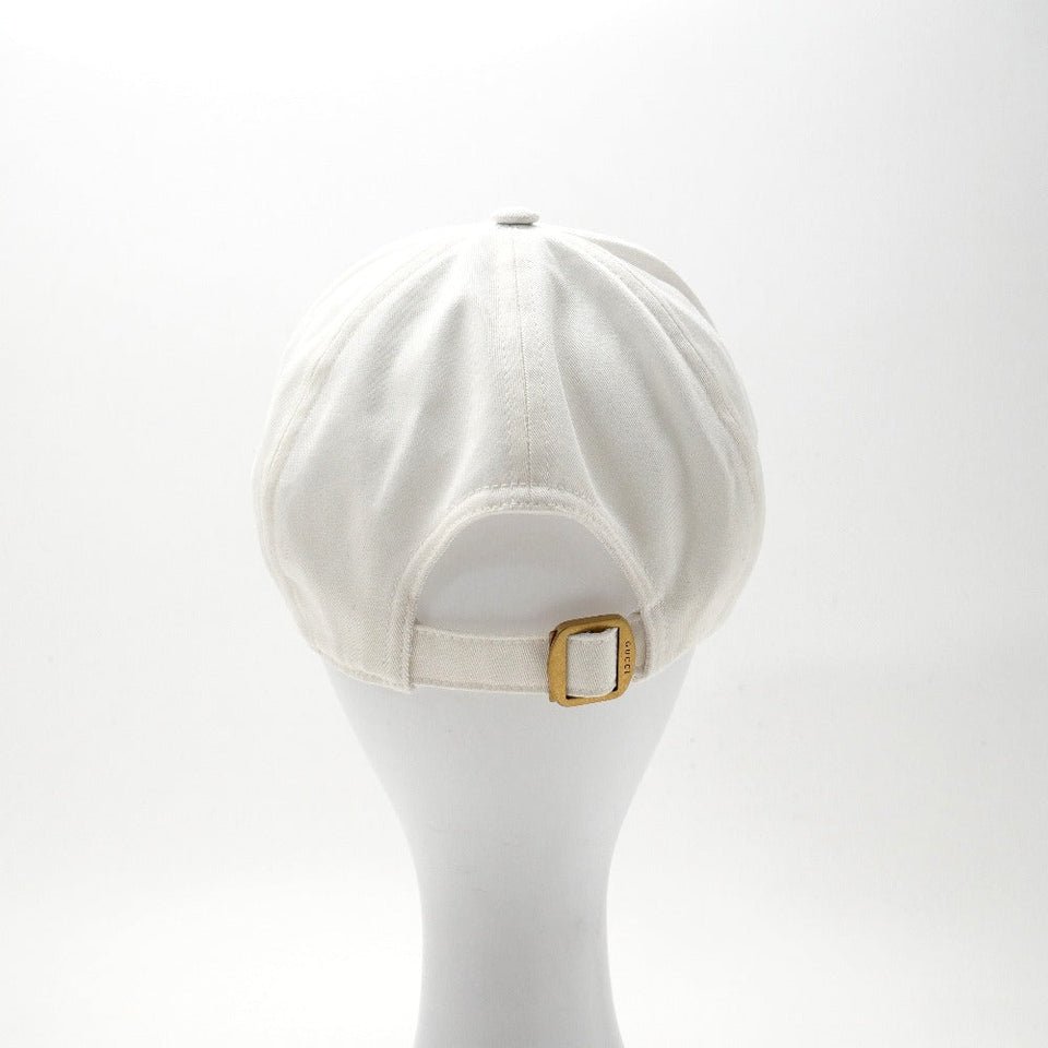 Gucci cap cotton 100% white black red blue 788548 4HA9X 9000 L/59