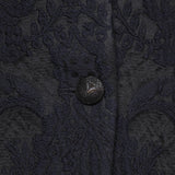 Gucci tailored jacket 70% wool, 26% acetate, 4% acrylic Navy x black 300634 ZX459 40