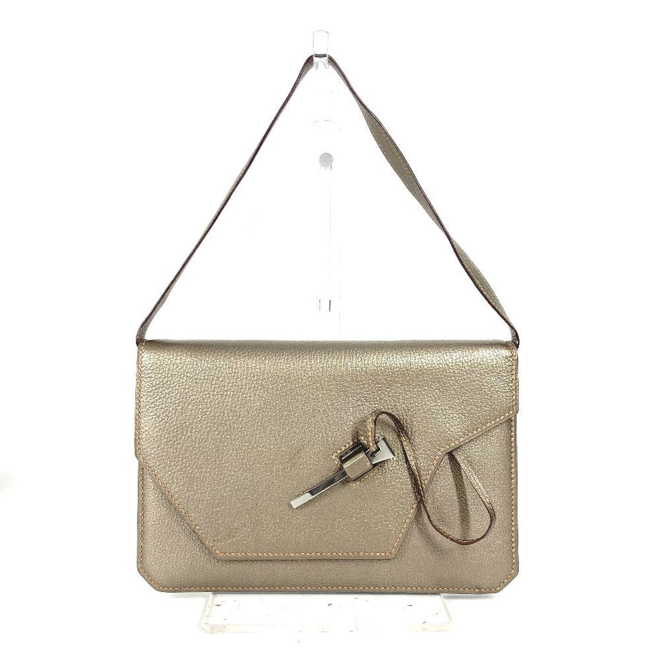 Hermes Shoulder Bag Shave gold 2005 Envelope Women