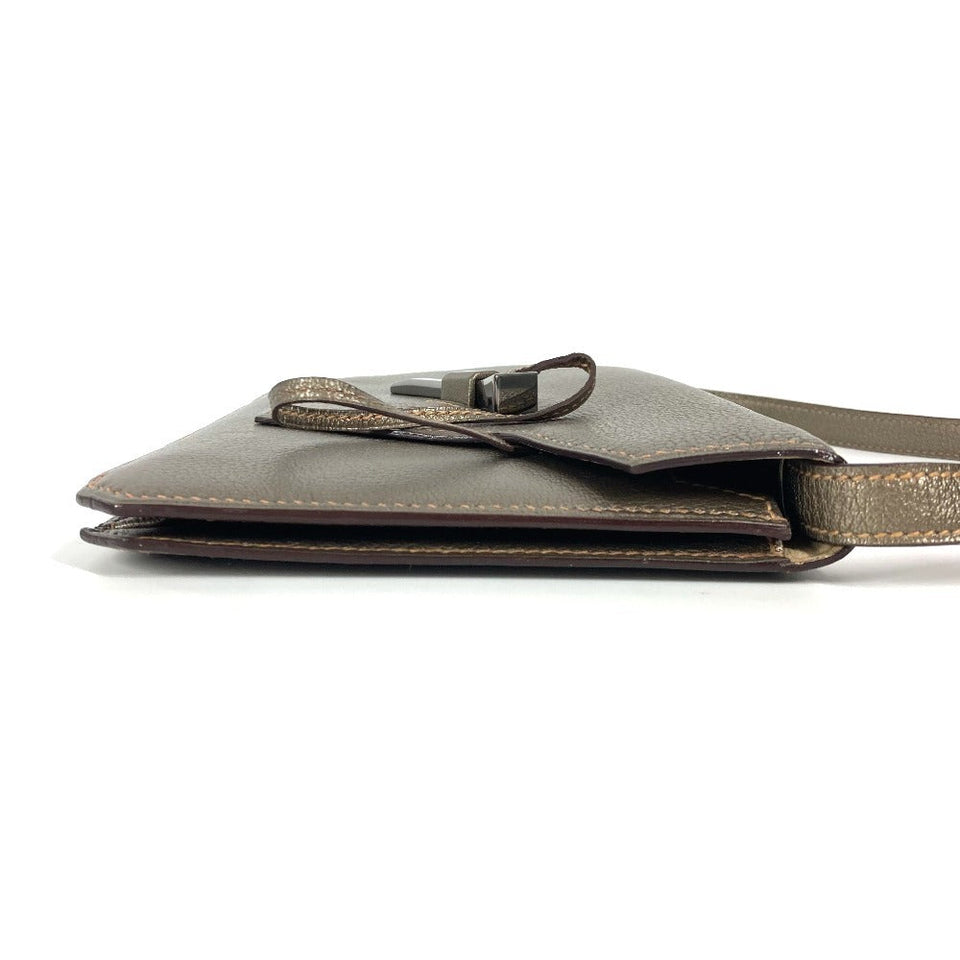 Hermes Shoulder Bag Shave gold 2005 Envelope Women