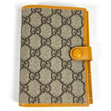 Gucci passport case 724562 GG Supreme canvas, leather yellow GG Supreme RETRO logo