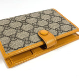 Gucci passport case 724562 GG Supreme canvas, leather yellow GG Supreme RETRO logo
