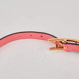 Hermes Leather Behapi Bracelet Red