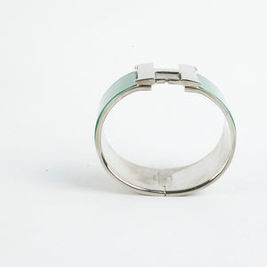 Hermes Clic Clac H Bracelet Green