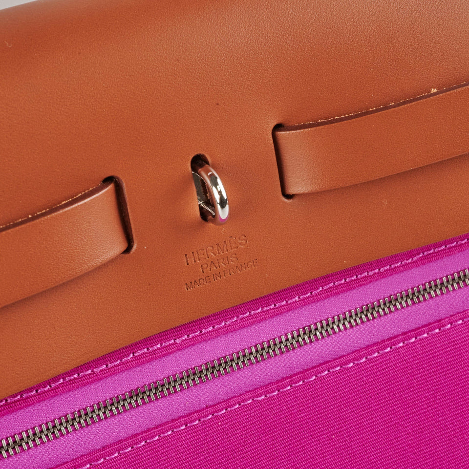 Hermes Herbag 31 Dune/Magnolia - Z Stamp