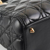 Christian Dior Medium Lady Dior Lambskin Black