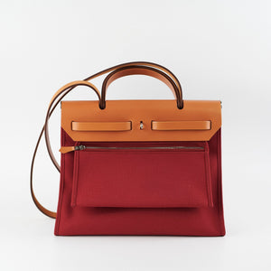 Hermes Herbag 31 Red A Stamp