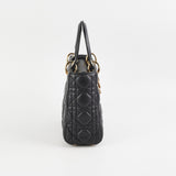 Christian Dior Lady Dior Small Black Lambskin