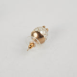 Chanel Costume CC Round Pearl Earrings