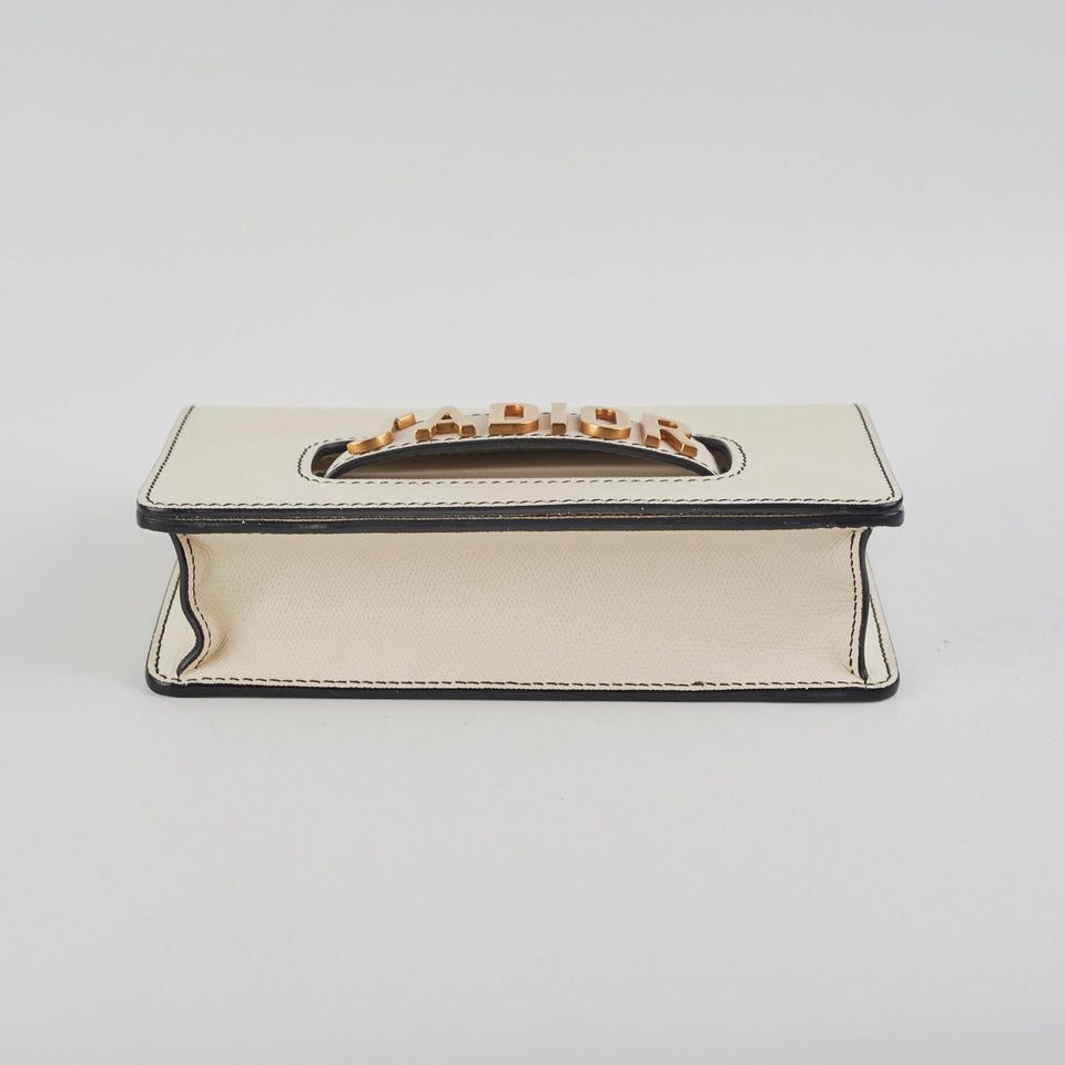Christian Dior Ja'Dior Flap Bag Cream