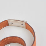 Hermes Double Rivale Orange Bracelet Size S