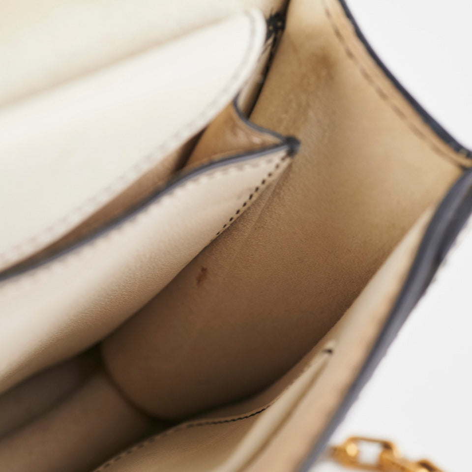 Christian Dior JaDior Leather Flap Bag
