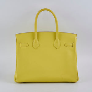 Hermes Birkin 30 Epsom Lime - Y Stamp