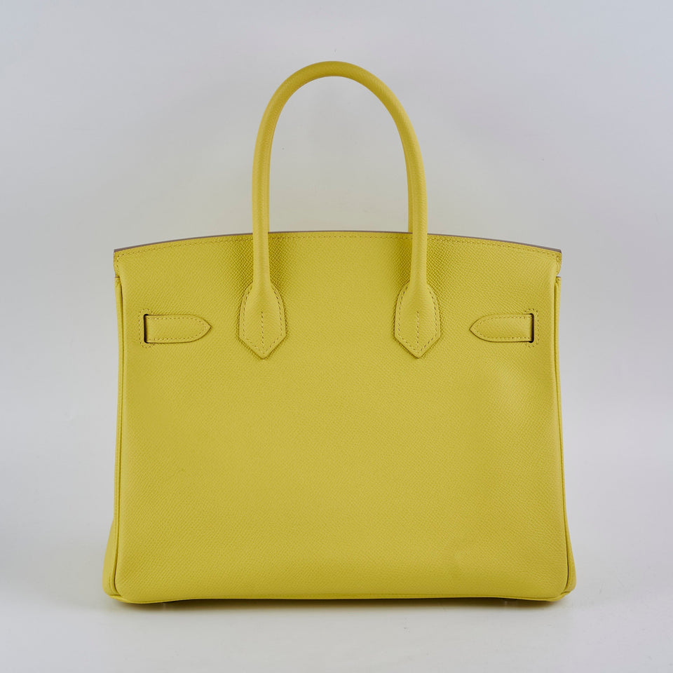Hermes Birkin 30 Epsom Lime - Y Stamp