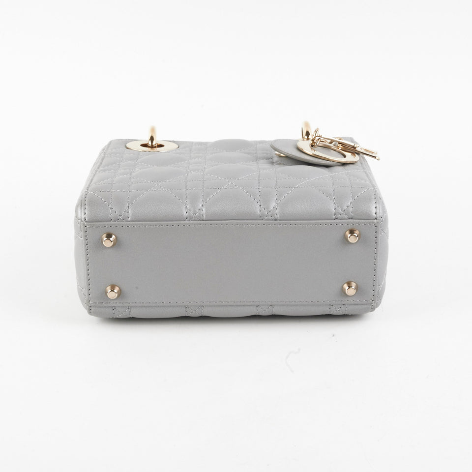 Christian Dior Mini Lady Dior Grey